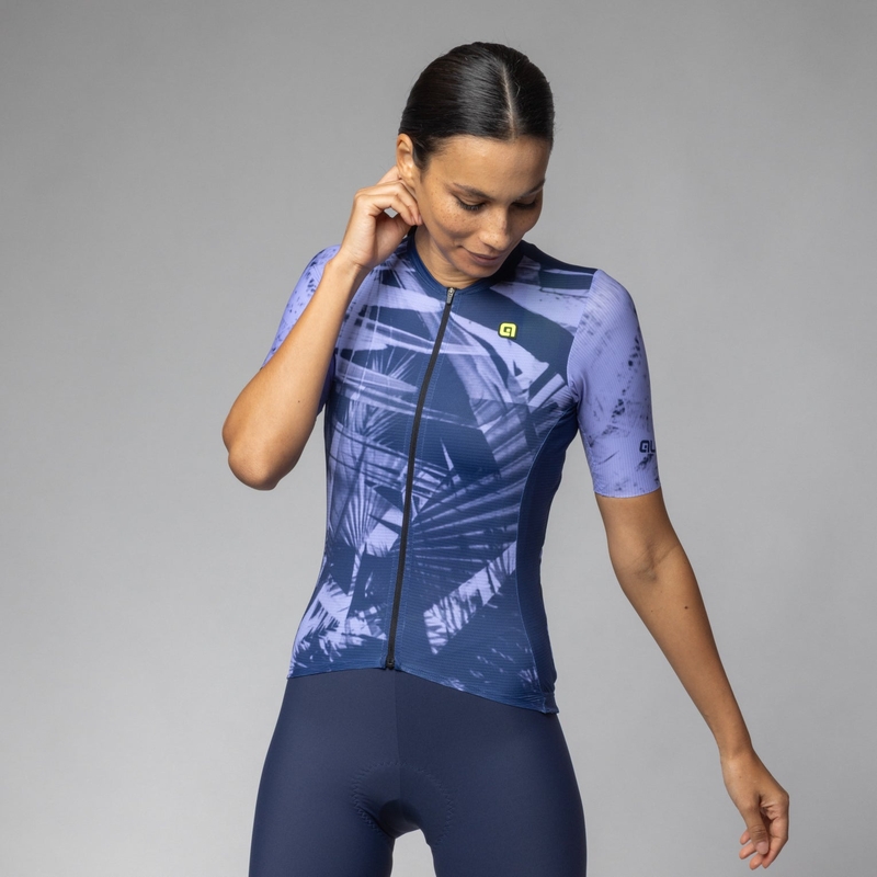 Kurzarm Trikot Palm PR-E Damen Blau Größe XXXXL