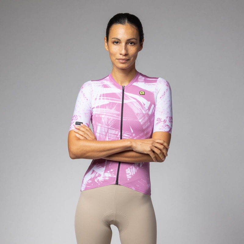Kurzarm Trikot Palm PR-E Damen Rosa Größe XXXXL