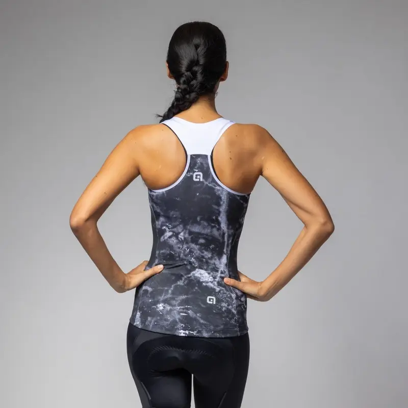 Maglia Smanicata Marble Pragma Donna Nero Taglia XXS #1