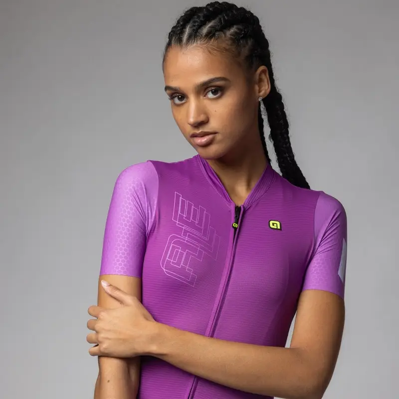 Maillot À Manches Courtes Follow Me PR-E Femme Lilas Taille XXXL #2