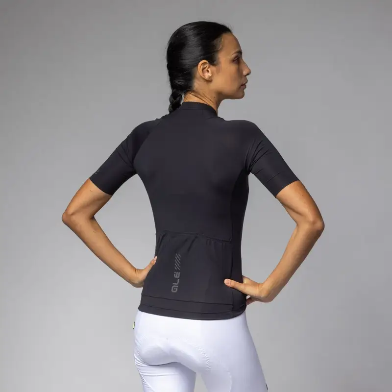 Kurzarm-Fahrradtrikot Color Block Pragma Damen Schwarz Größe XXXXL #1