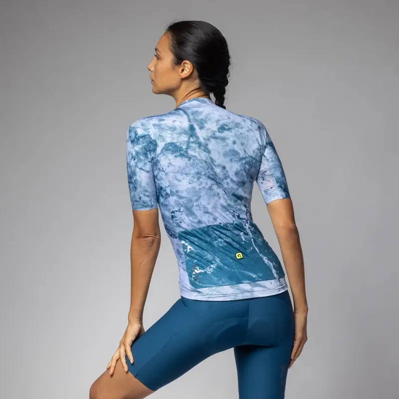 Maglia A Maniche Corte Marble PR-E Donna Blu Taglia XXS #1
