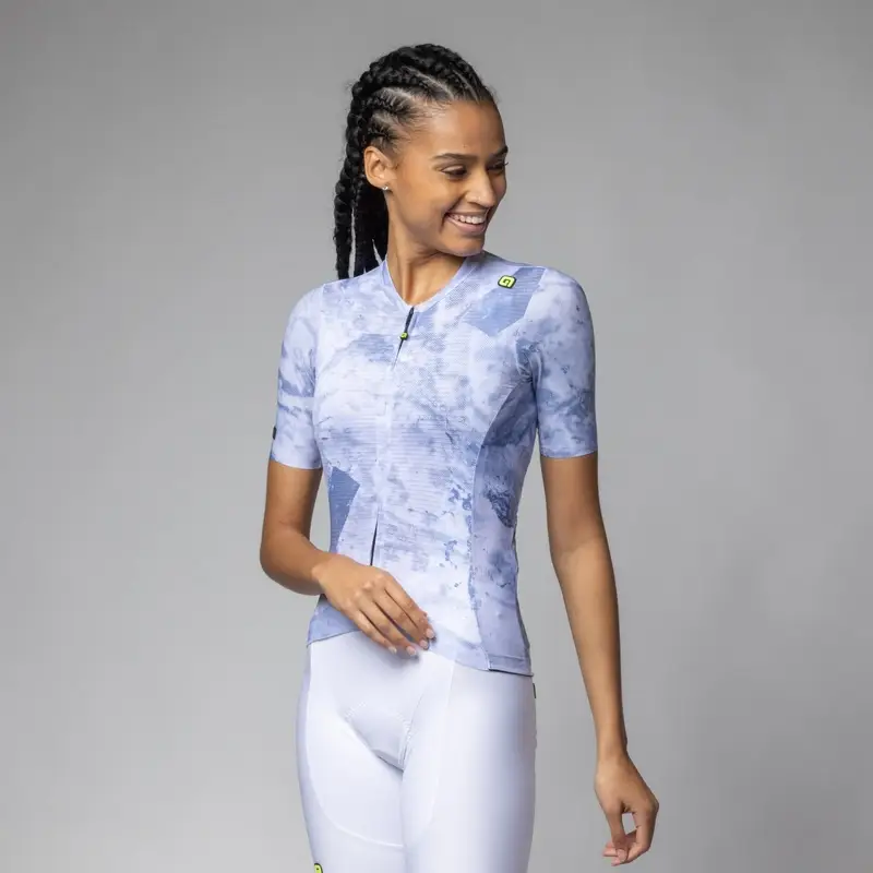 Maglia A Maniche Corte Marble PR-E Donna Azzurro Taglia XXS - image