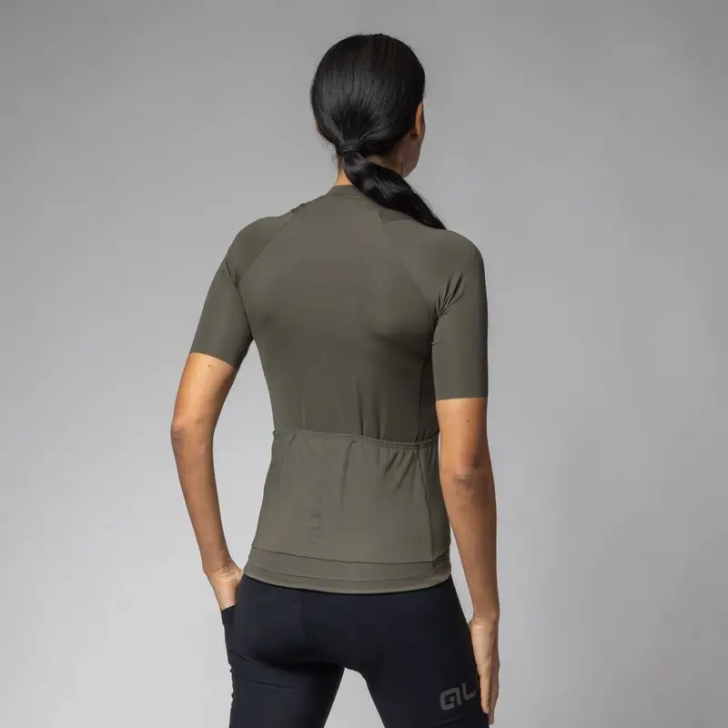 Bloc de couleur de chemise à manches courtes au large de la route pragma verte femme taille xl #1