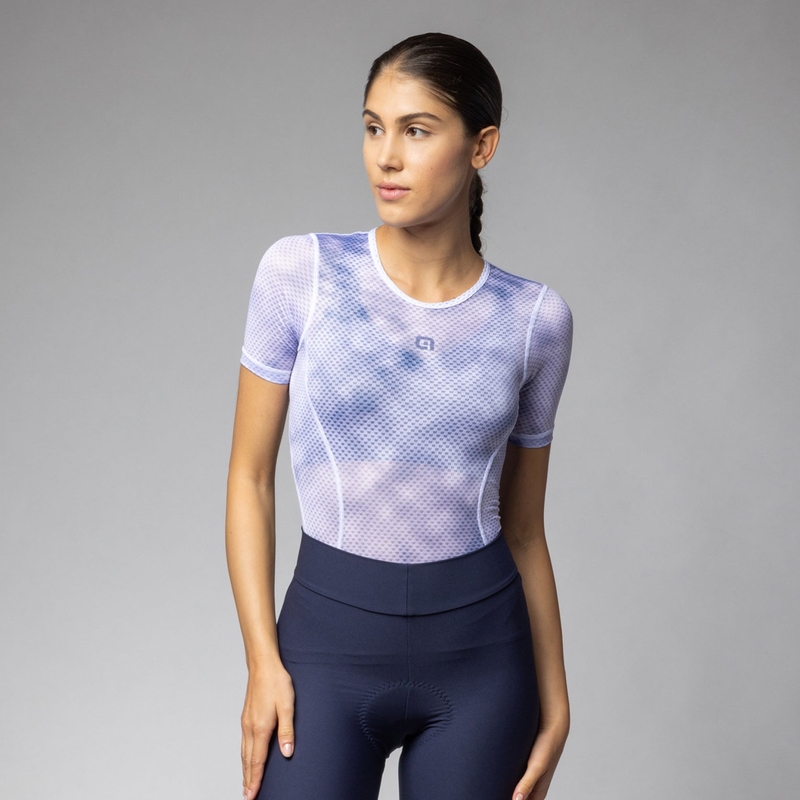 Atmosphere Women's Short Sleeve Base Layer Blue Size XS