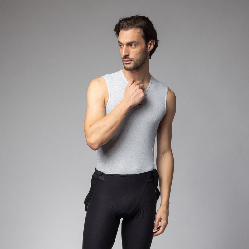 Sleeveless Base Layer Steam Grey Size M/L