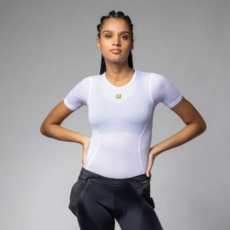 Maglia Intima A Maniche Corte Velo Active Donna Bianco Taglia XS - image