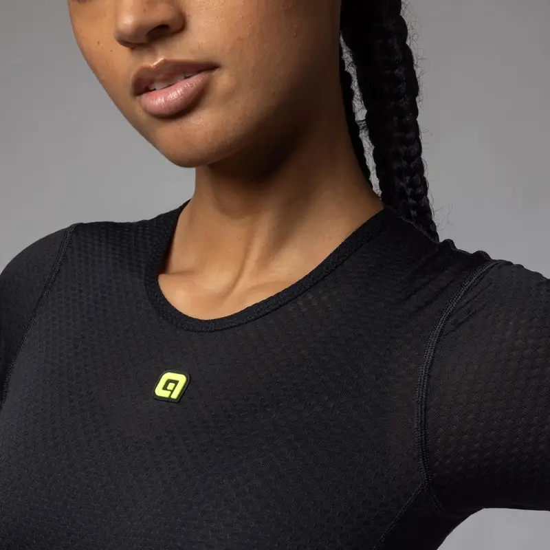 Maglia Intima A Maniche Corte Velo Active Donna Nero Taglia XS #3