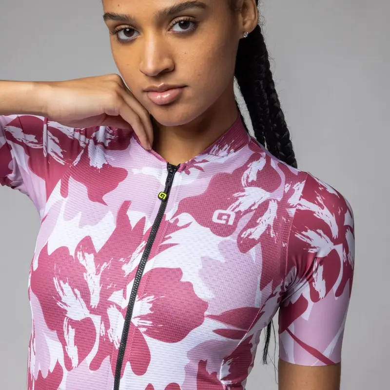 Maglia A Maniche Corte Flower Pragma Donna Bordeaux Taglia XXS #3