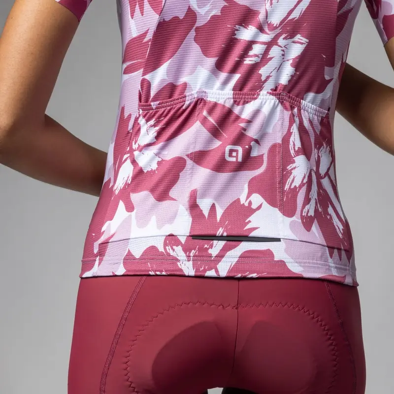 Maglia A Maniche Corte Flower Pragma Donna Bordeaux Taglia XXS #4