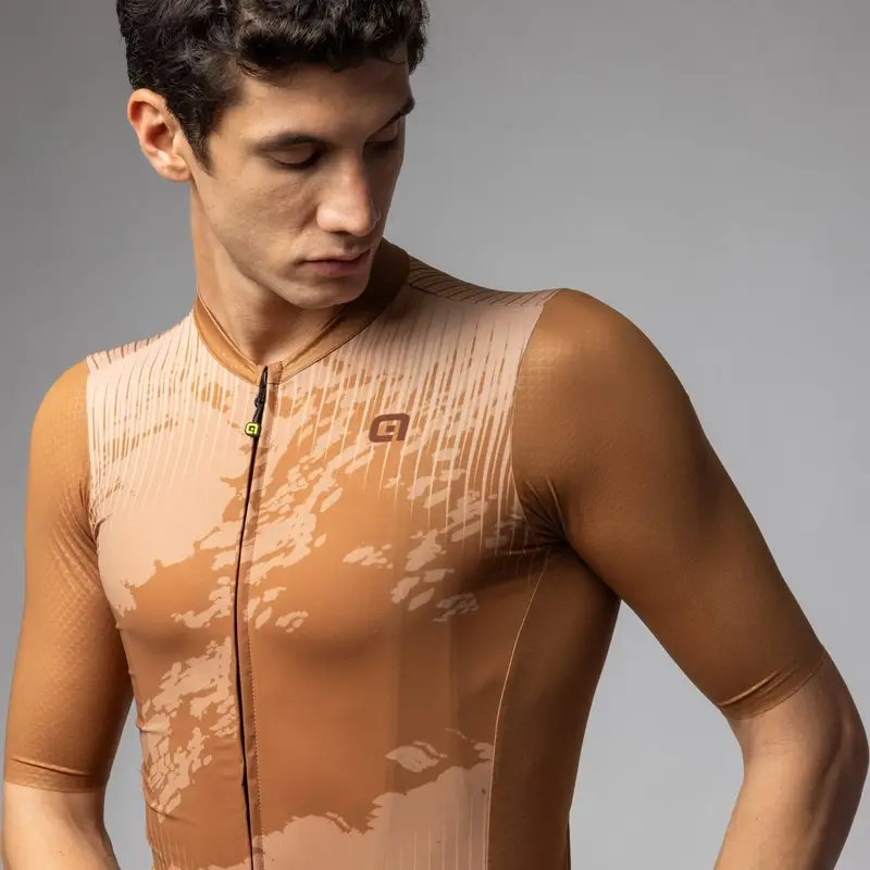 Kurzarm Gravel Krakatoa Off Road Braun Trikot Größe M #2