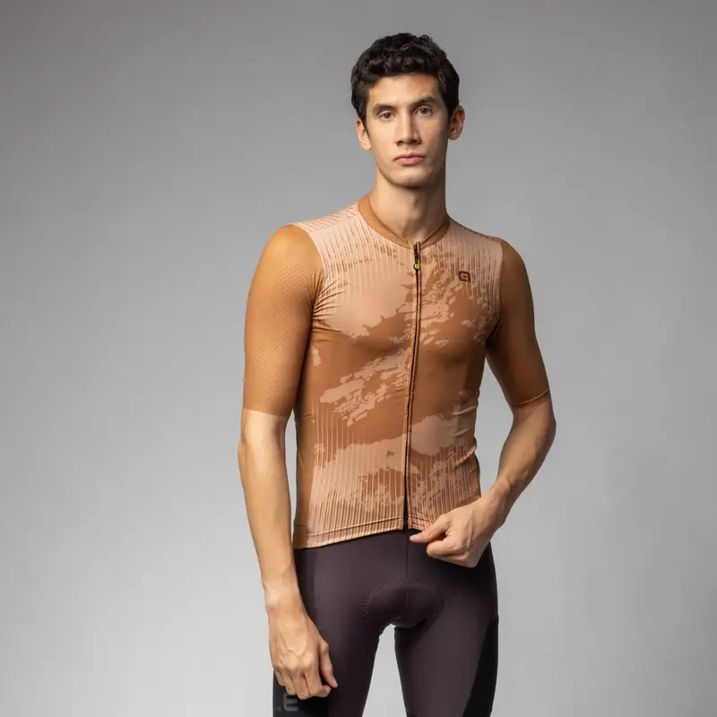 Maillot Manches Courtes Gravel Krakatoa Off Road Marron Taille XXXXL - image