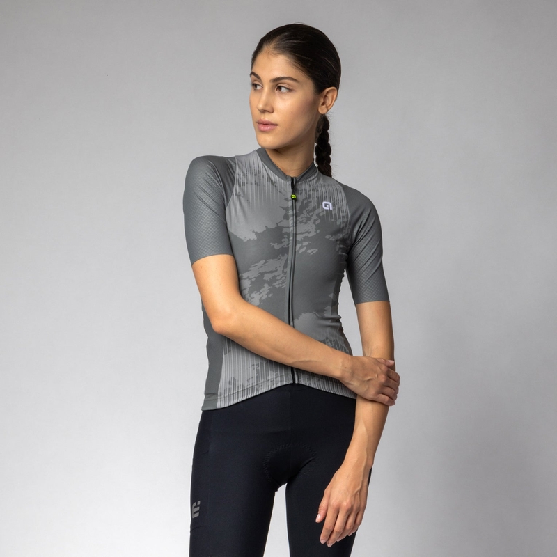 Jersey de Mujer Gravel Krakatoa Off Road Manga Corta Gris Talla XXXL