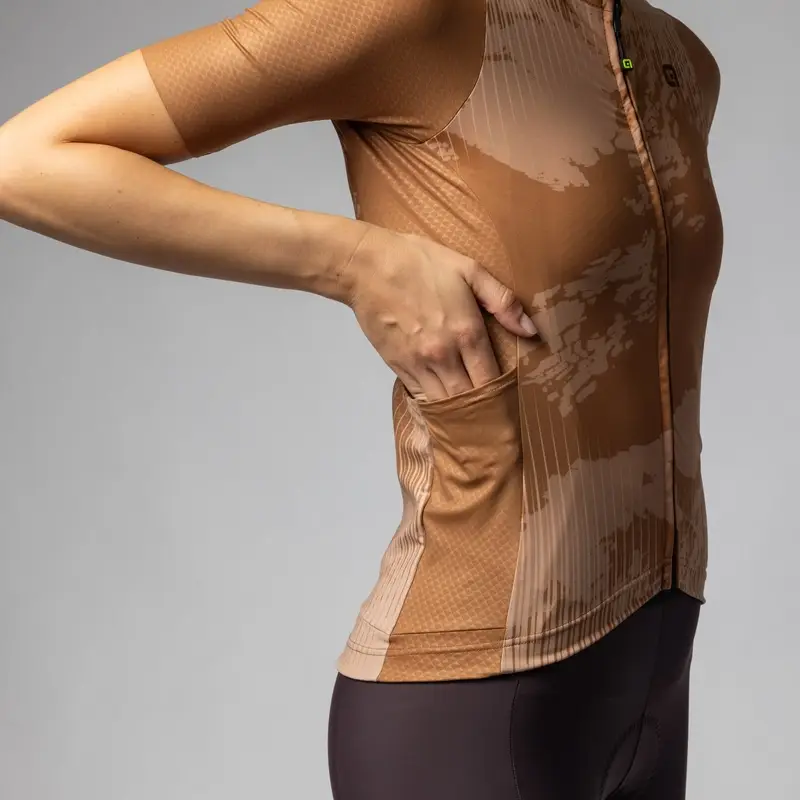 Jersey Mujer Gravel Krakatoa Off Road Manga Corta Marrón Talla XXS #4