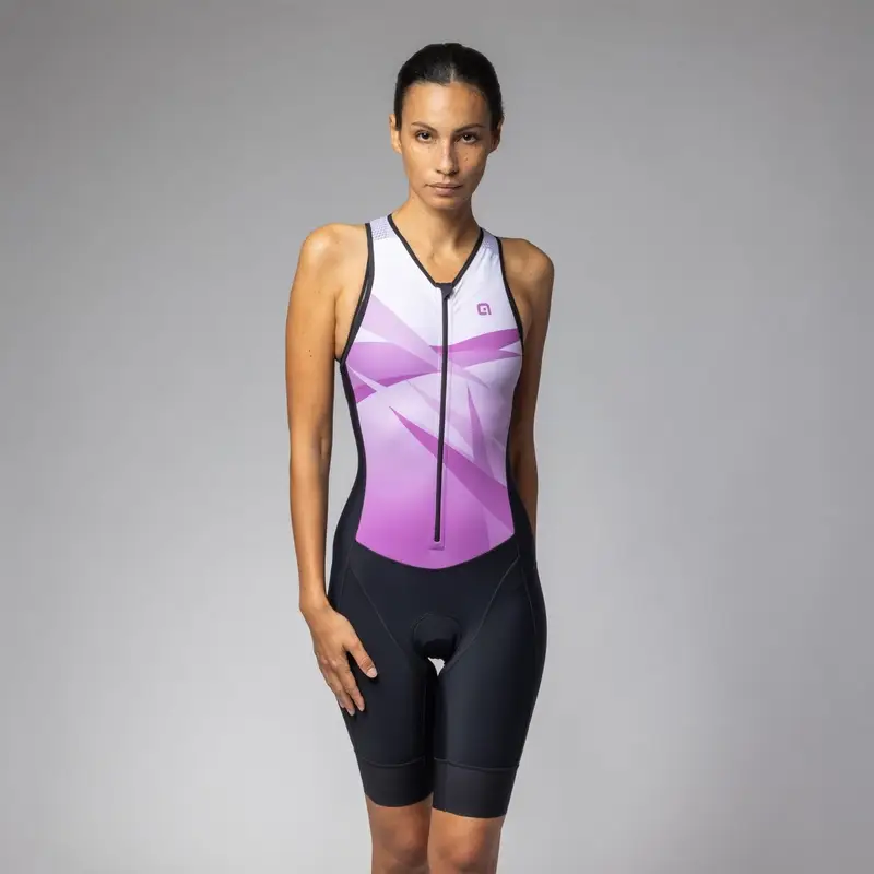Body Triathlon Smanicato Horizon Donna Lilla Taglia XXS - image