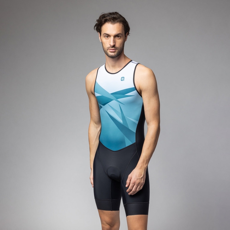 Body Triathlon Smanicato Horizon Verde Taglia XXS