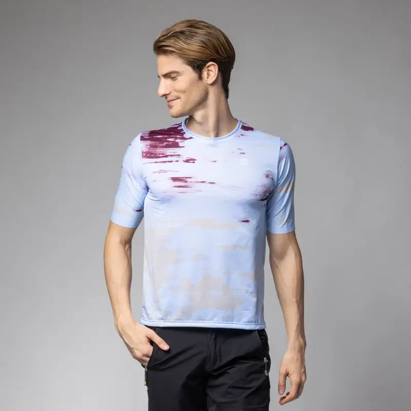 Maglia A Maniche Corte Rugged Off Road Azzurro Taglia XXS - image