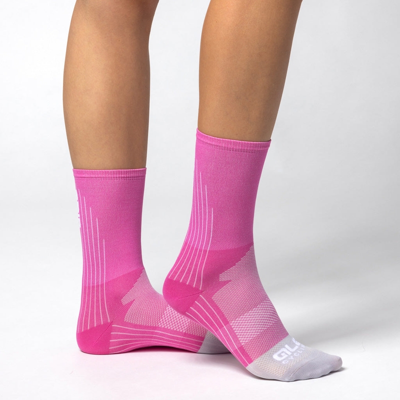 Meias de Verão T-Care Plus Color Block Fuchsia Tamanho S (36-39)
