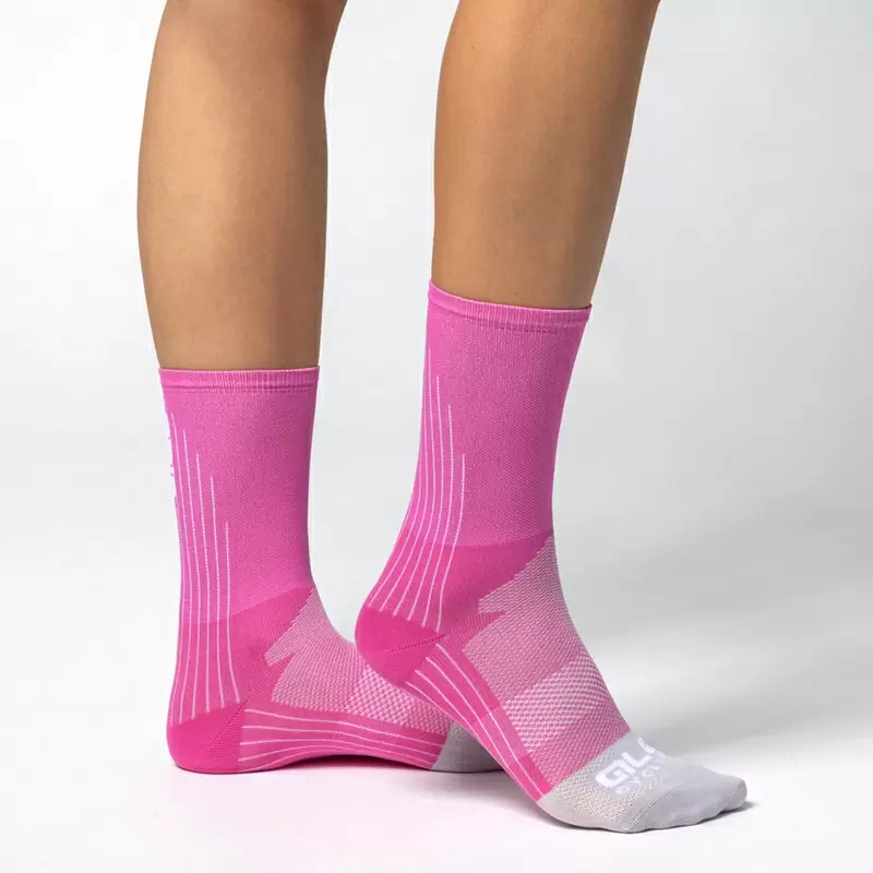 Sommersocken T-Care Plus Color Block Fuchsia Größe S (36-39) - image