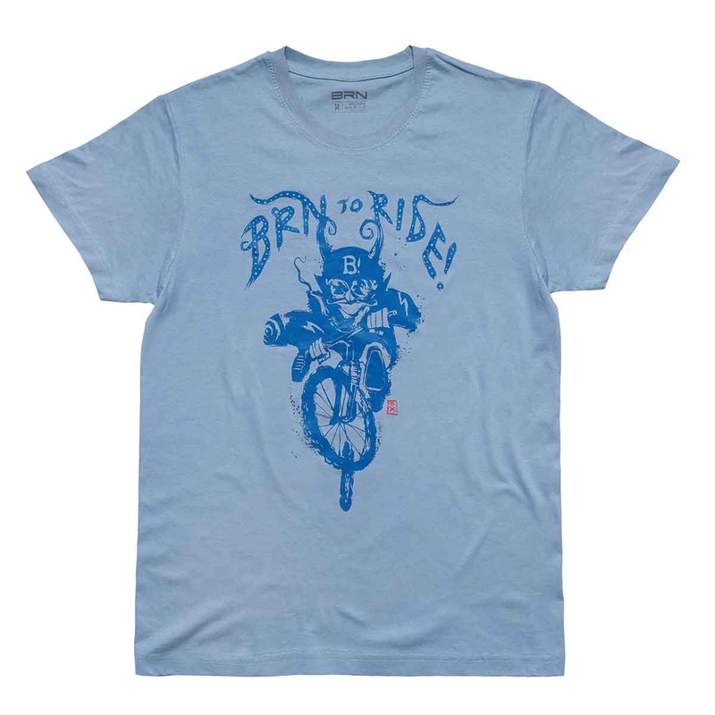 To Ride Devil T-Shirt Hellblau Größe S