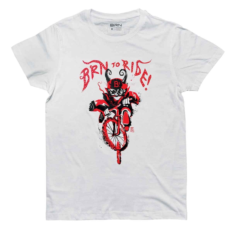 T-Shirt To Ride Devil Bianco Taglia XL