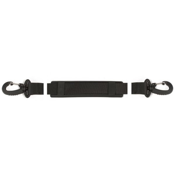 Alça de Ombro Universal Preta com Mosquetões 145cm