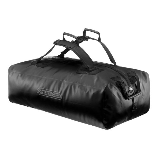 Bolsa de lona negra con cremallera grande 140L