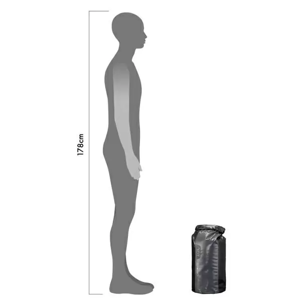 Bolsa seca impermeable negra 10L #4