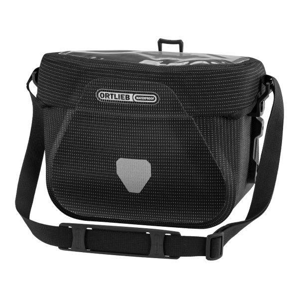 Bolsa para manillar Ultimate reflectante negra 6,5 L