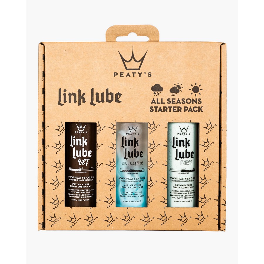 Kit Lubrificanti LinkLube All Seasons Starter Pack Per Condizioni Secche / Umide / All Weather