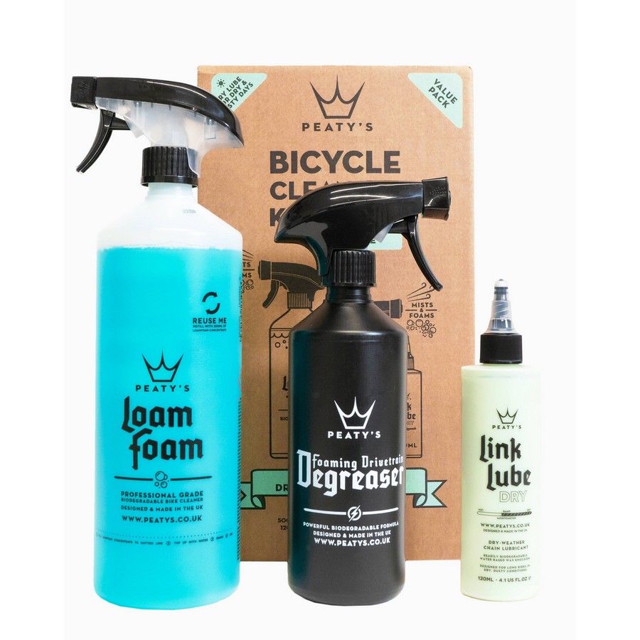 Kit Limpieza Con Detergente - Desengrasante - Aceite Cadena Condiciones Secas