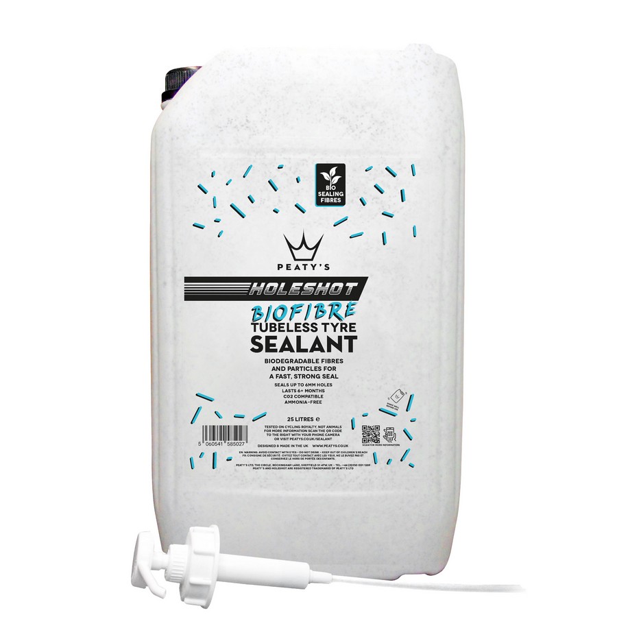 Tubeless-Reifendichtmittel Holeshot BioFibre 25L