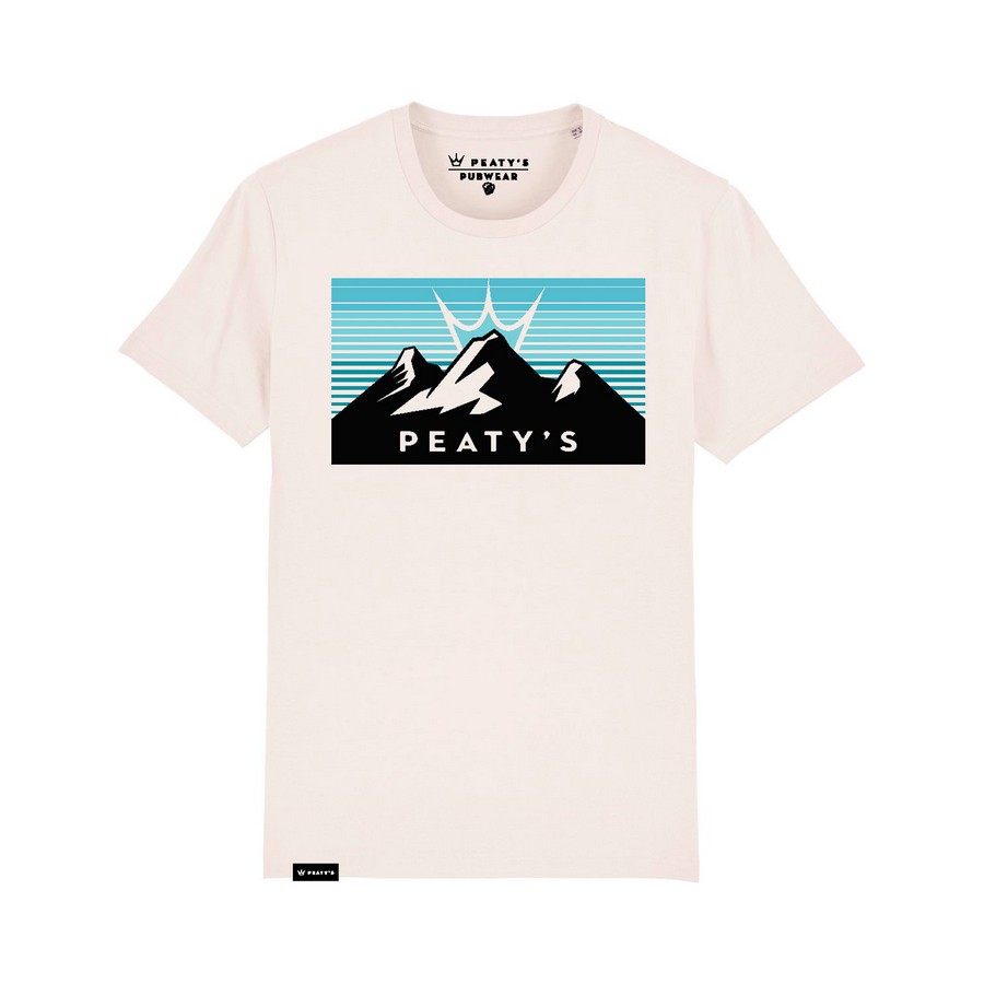 Three Peaks Sunrise T-Shirt Weiß Größe L