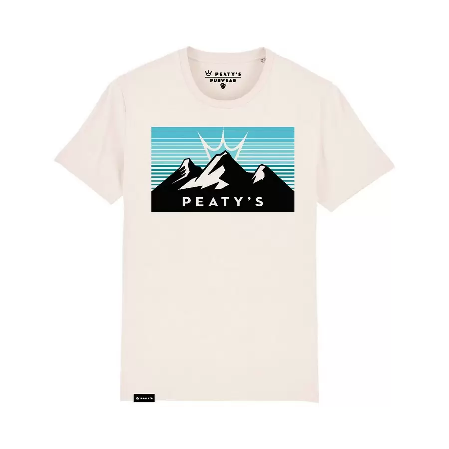 Three Peaks Sunrise T-Shirt Weiß Größe S - image