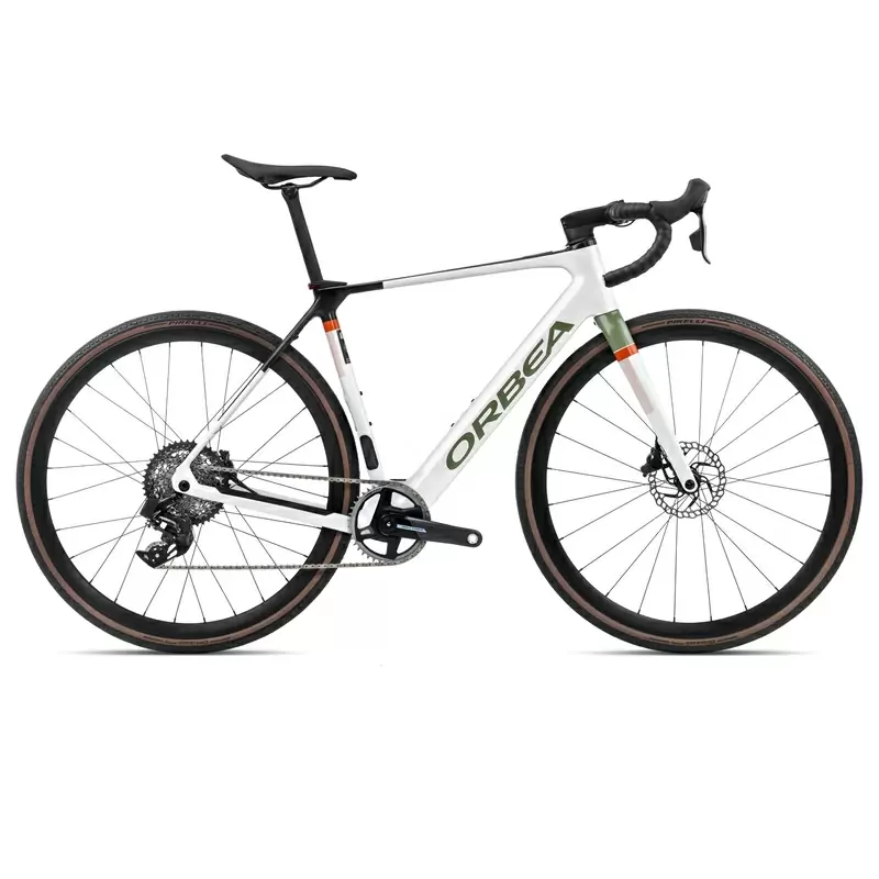 GAIN M21e 1X 28'' 12v 353Wh Buje motor Mahle X20 Blanco/Negro/Verde Talla XL - image