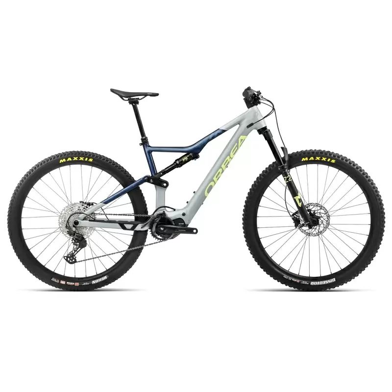 RISE H30 29'' 12v 140mm 540Wh Shimano EP600 Grigio/Blu/Giallo Taglia S - image