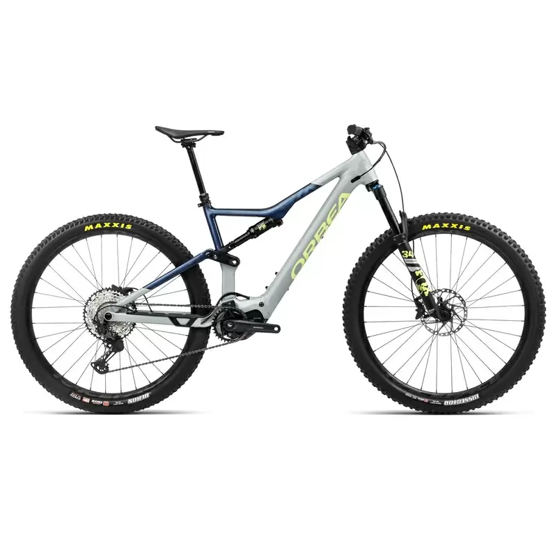 RISE H20 29'' 12v 140mm 540Wh Shimano EP600 Grigio/Blu/Giallo Taglia S - image