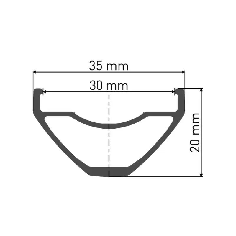 Cerchio H 552 Hybrid 29'' 30mm 32 Fori Freno a Disco #2