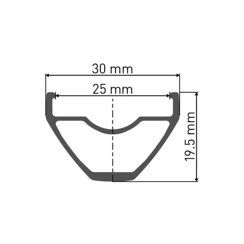 Cerchio M 462 27,5'' 25mm 28 Fori Freno a Disco #2