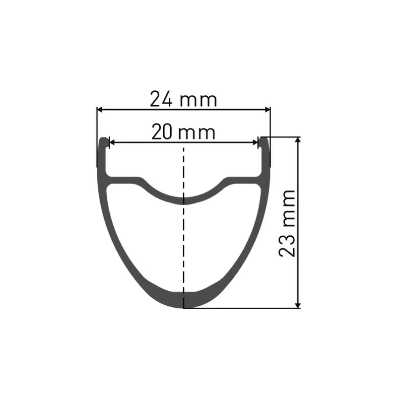 Jante R 470 DB 700C 28'' 20mm 32 Trous Frein à Disque #2