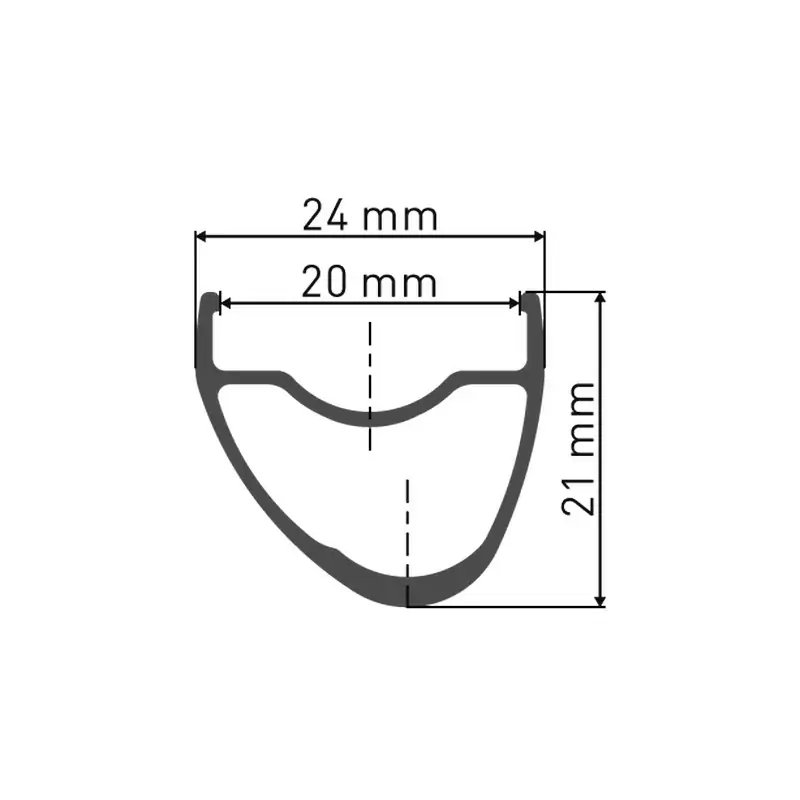 Felge RR 421 DB 700C 28'' 20mm 28 Loch Scheibenbremse #2