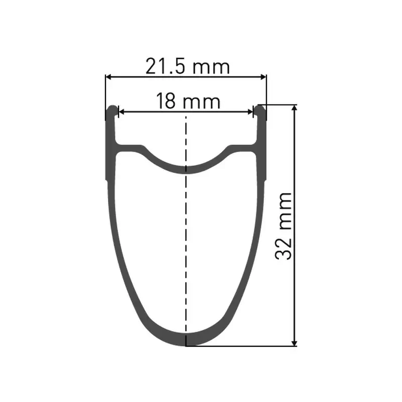 Cerchio RR511 28'' nero 622-18 TL-Ready 32 fori #2
