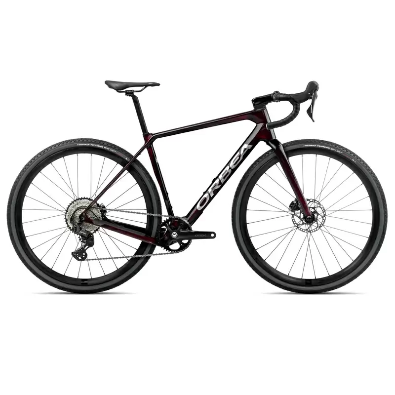 terra m30team 1x l wine red carbon view (gloss) - image