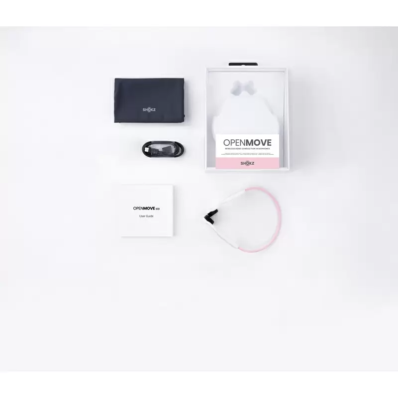 Openmove Auriculares Bluetooth de Conducción Ósea con Micrófono Rosa #5