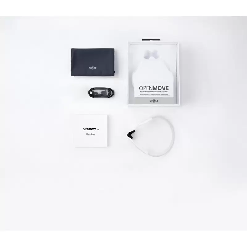 Cuffie A Conduzione Ossea Openmove Bluetooth Con Microfono Bianco #4