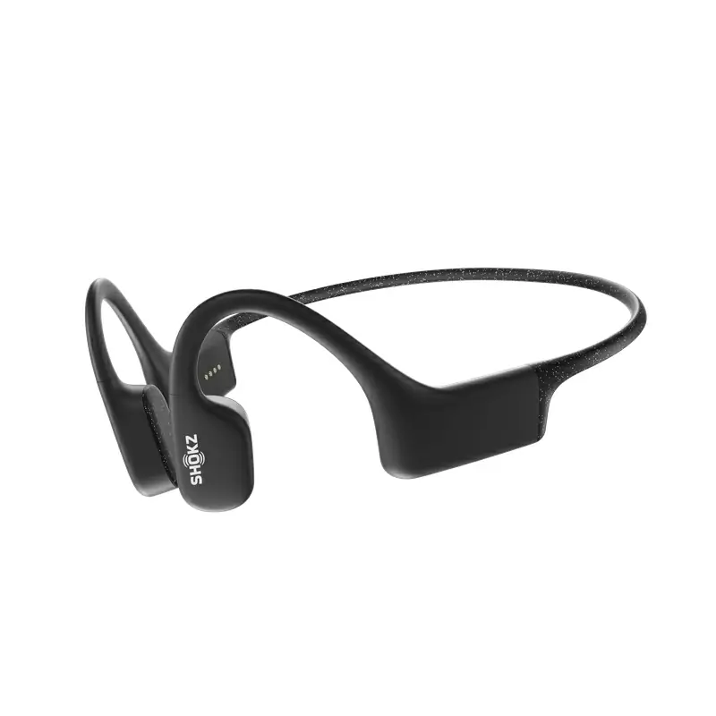 Fones de ouvido de condução óssea Openswim à prova d'água Bluetooth preto - image
