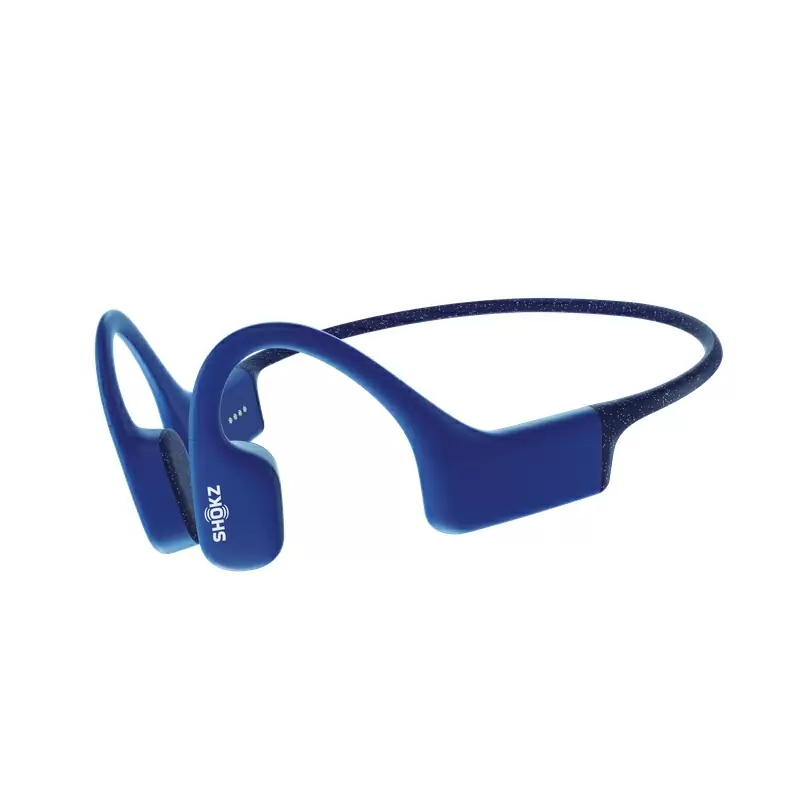 Fones de ouvido de condução óssea Openswim à prova d'água Bluetooth azul - image