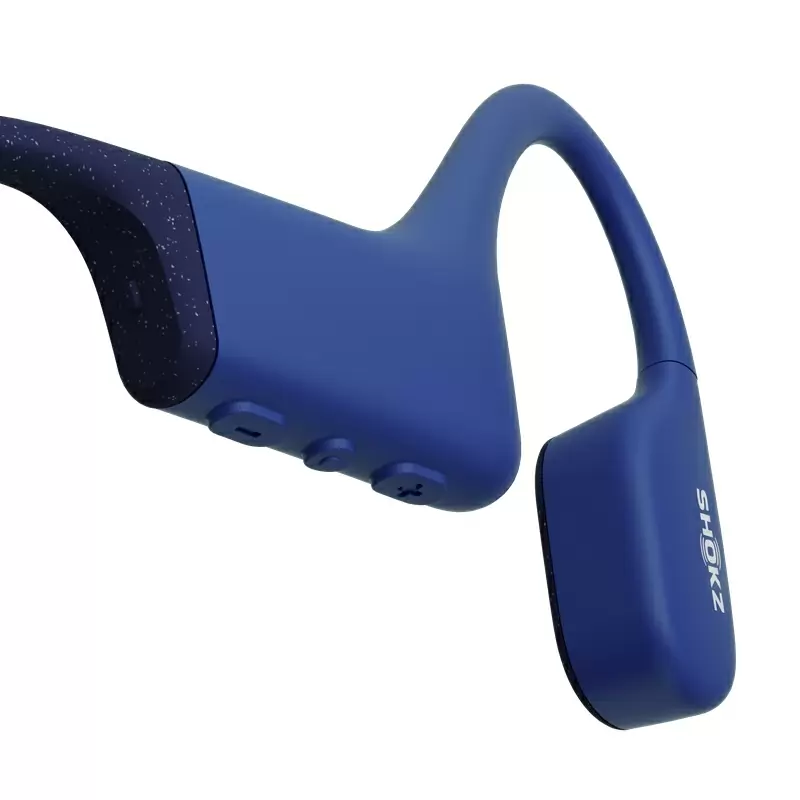 Fones de ouvido de condução óssea Openswim à prova d'água Bluetooth azul #1