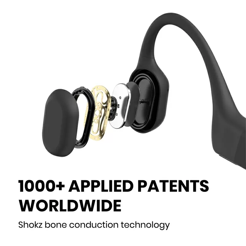 Openrun Bluetooth Bone Conduction Headphones Black #3