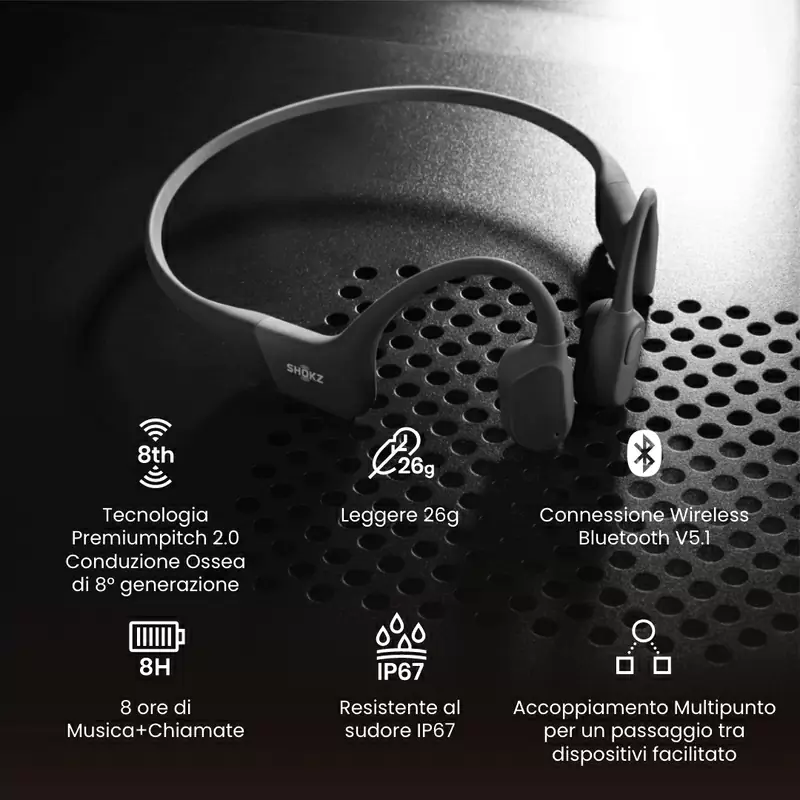 Openrun Auriculares Bluetooth de Conducción Ósea Negros #5